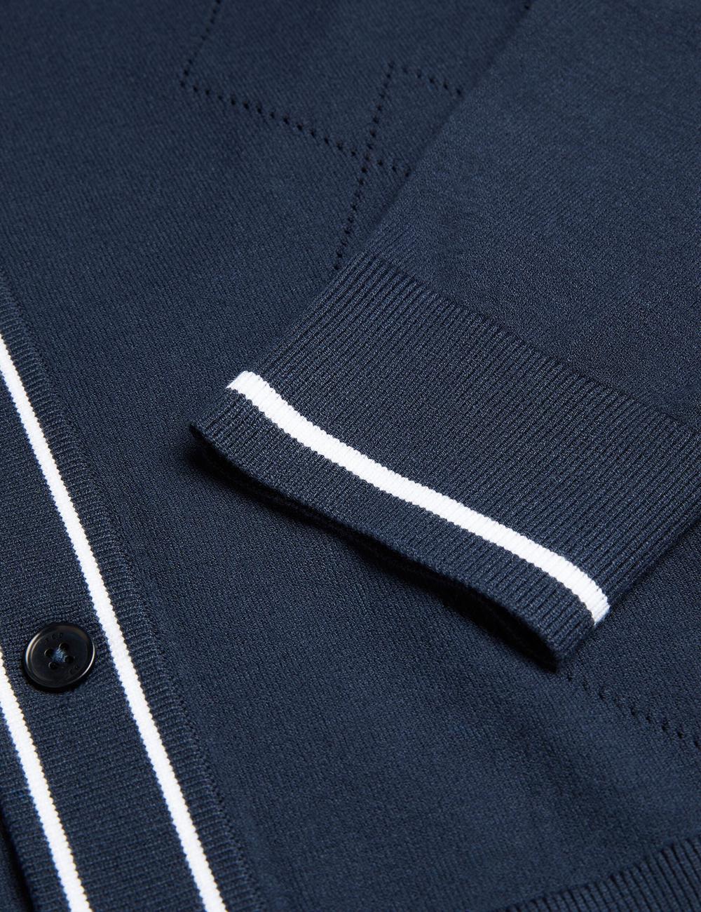 Men Ted Baker ELMDON LS Diamond Button Through Casual Shirts Navy | India  IHMS-29384