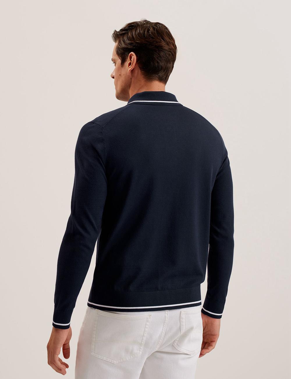 Men Ted Baker ELMDON LS Diamond Button Through Casual Shirts Navy | India  IHMS-29384