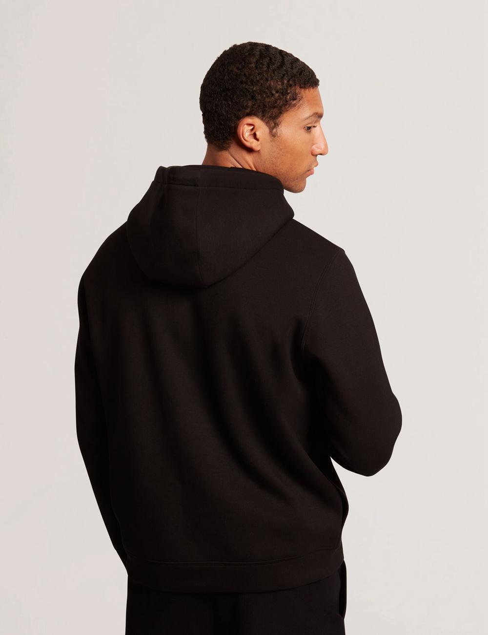 Men Ted Baker EPIO - Zip Through Neoprene Hoodies Black | India  MWZX-47139