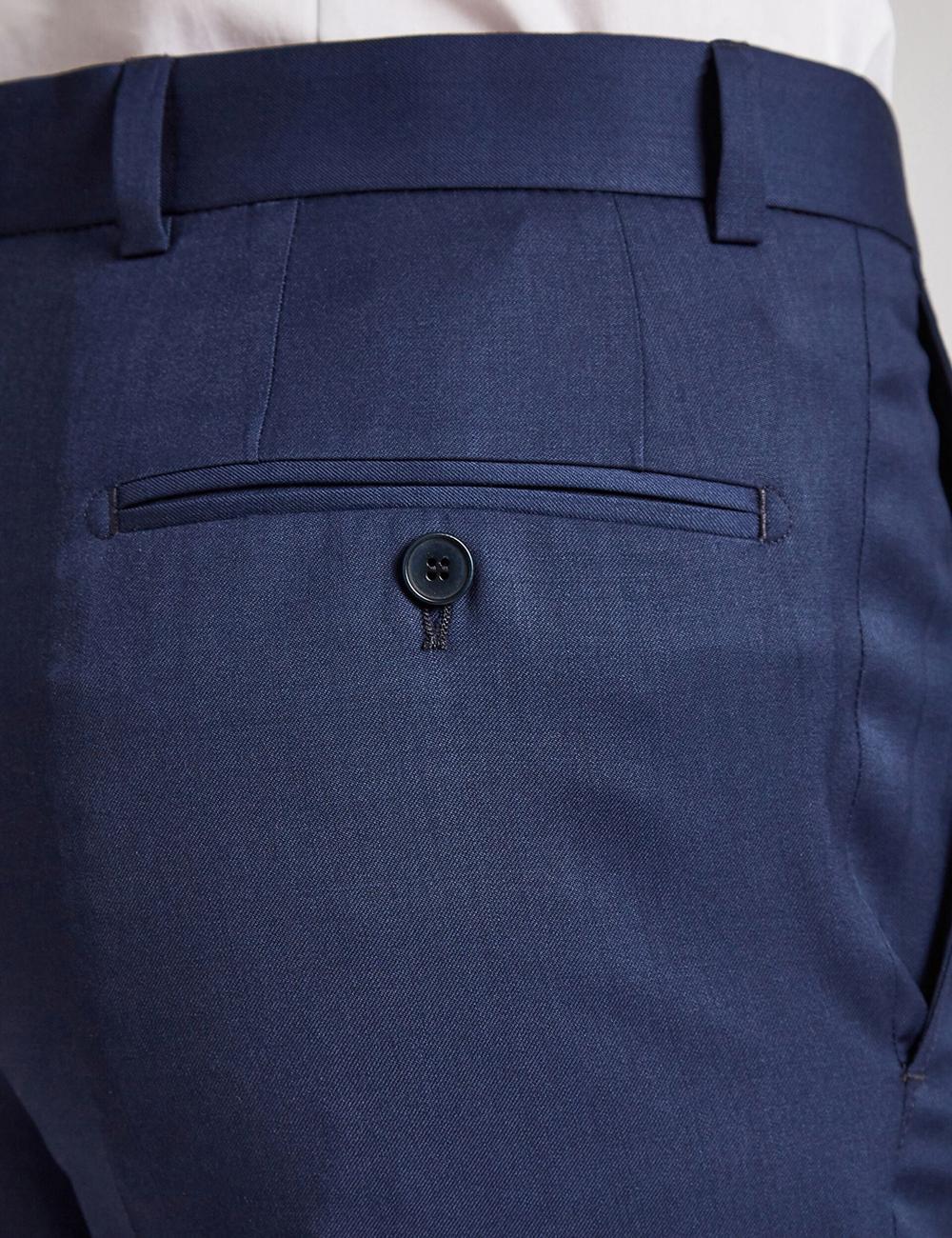Men Ted Baker FINLAYTS - Twill Wool Slim Fit Suit Trousers Blue | India  AFWE-08973
