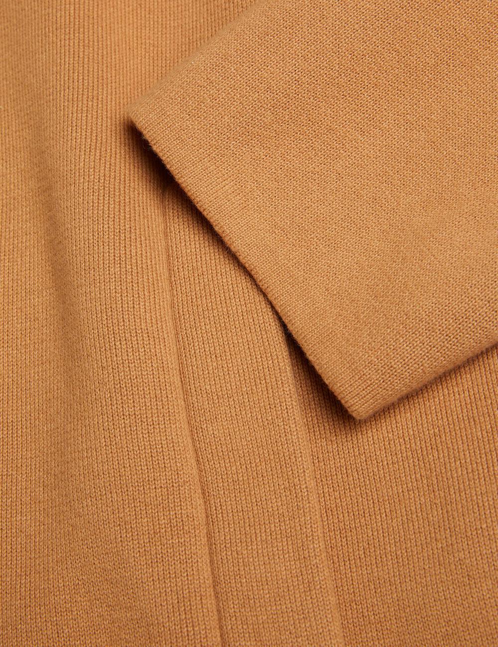 Men Ted Baker FREDER - Knitted Cotton Blend Overshirts Brown | India  LEQF-28695