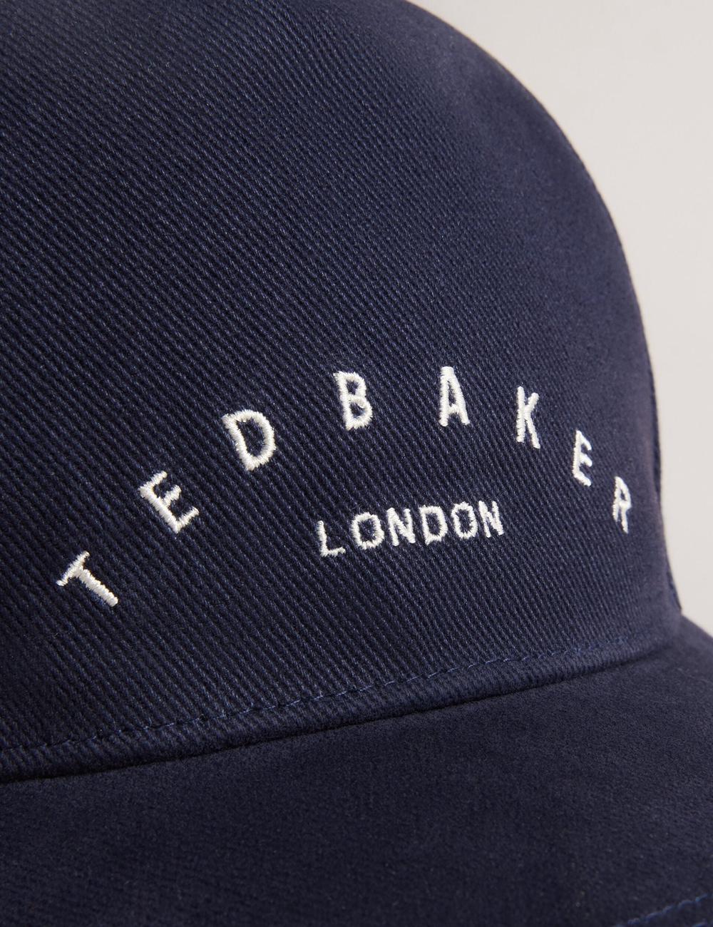 Men Ted Baker FRREDDI - Embroidered Logo Canvas Baseball Caps Navy | India  EVFG-28369