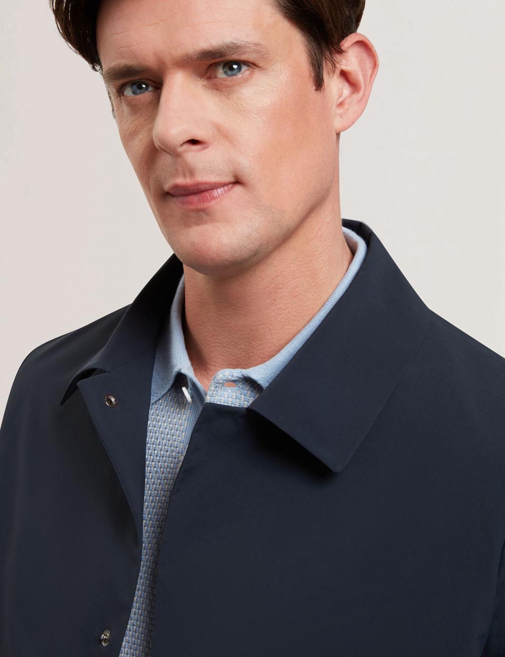 Men Ted Baker HUMMELS - Lightweight Short City Mac Jackets Navy | India  MIBU-95180
