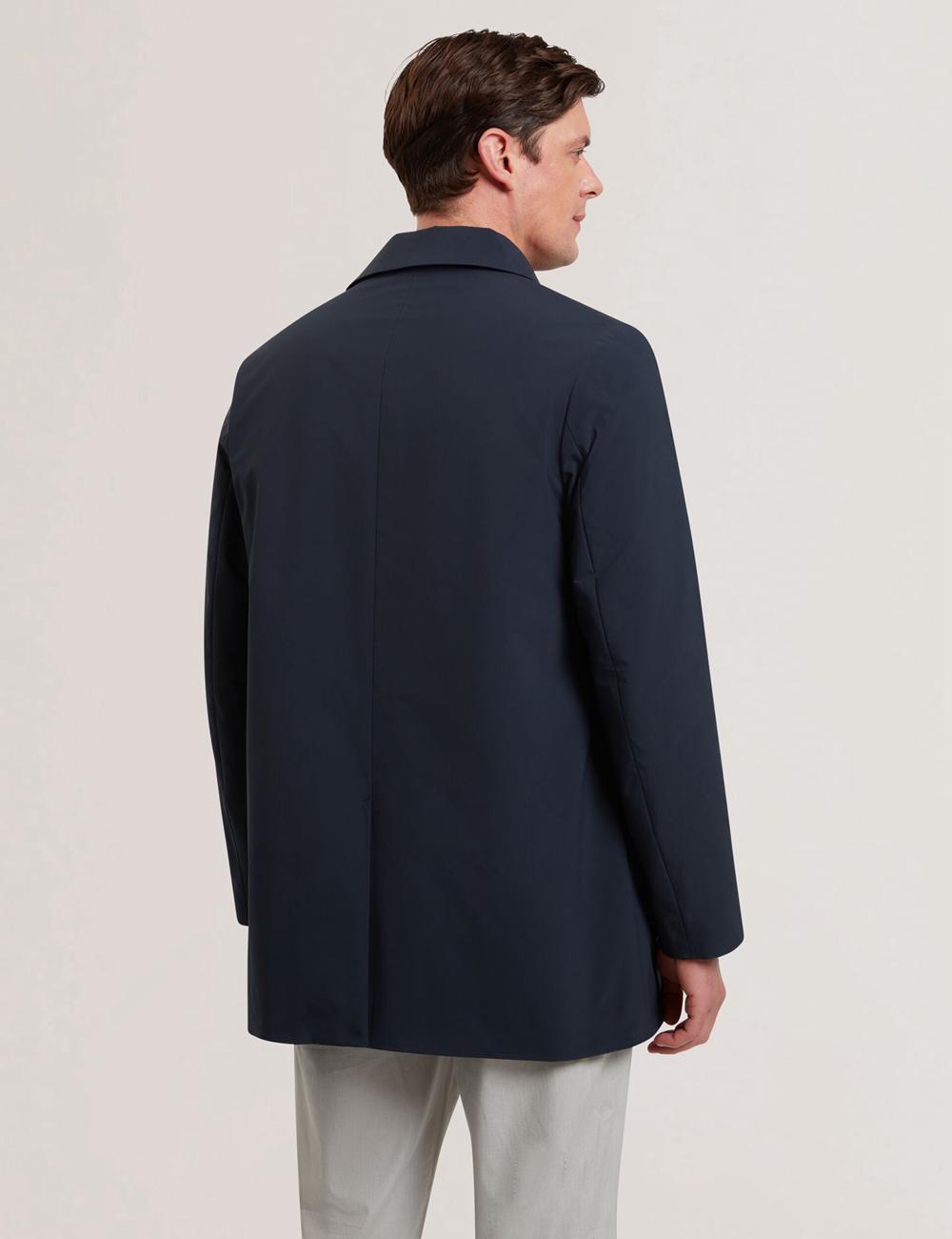 Men Ted Baker HUMMELS - Lightweight Short City Mac Jackets Navy | India  MIBU-95180