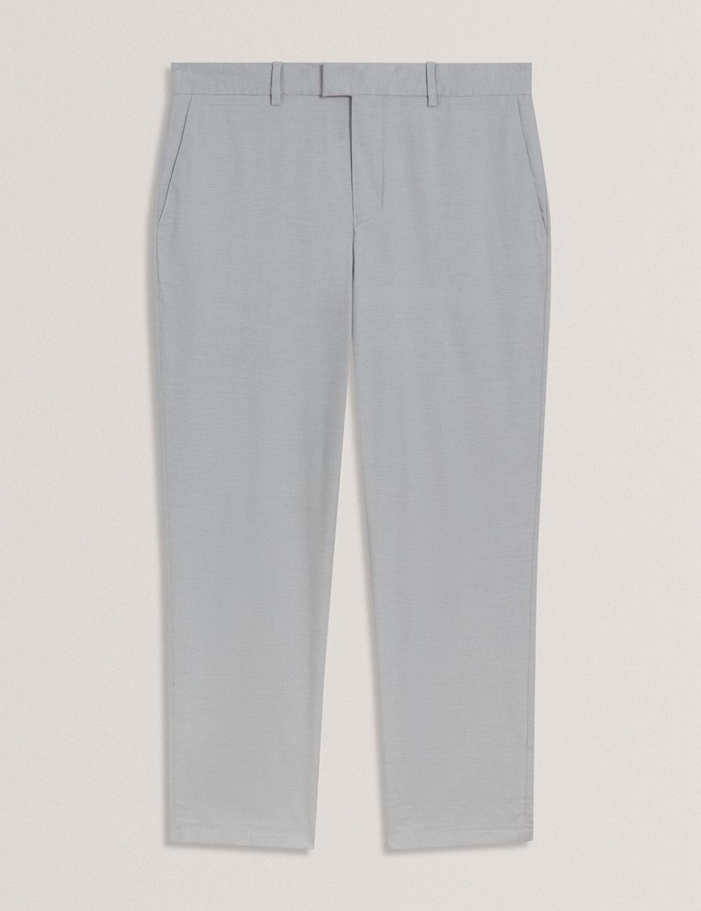 Men Ted Baker JACKUS - Regular Fit Cotton Blend Chino Trousers Navy | India  XNLB-28970