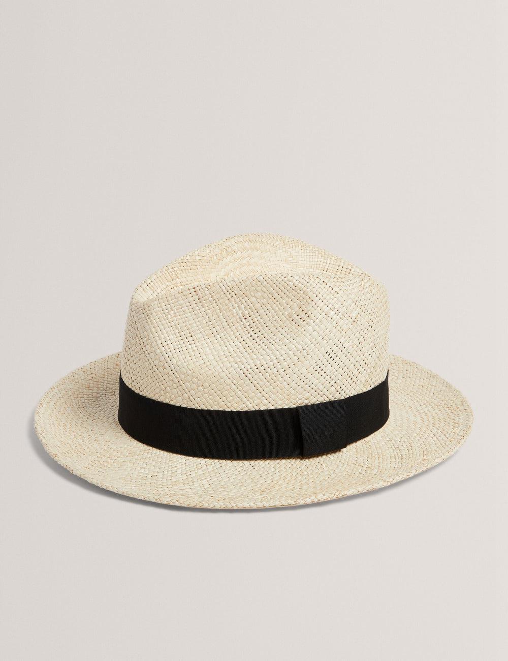 Men Ted Baker JIMESI - Woven Straw Panama Beach Hats White | India  TAUK-72380