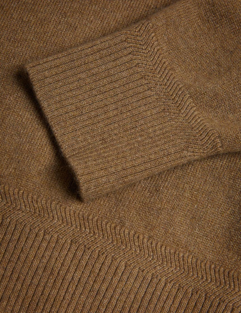 Men Ted Baker KAROLT - Cashmere Knit Long Sleeve Top Jumpers Dk-Brown | India  JKVH-84102