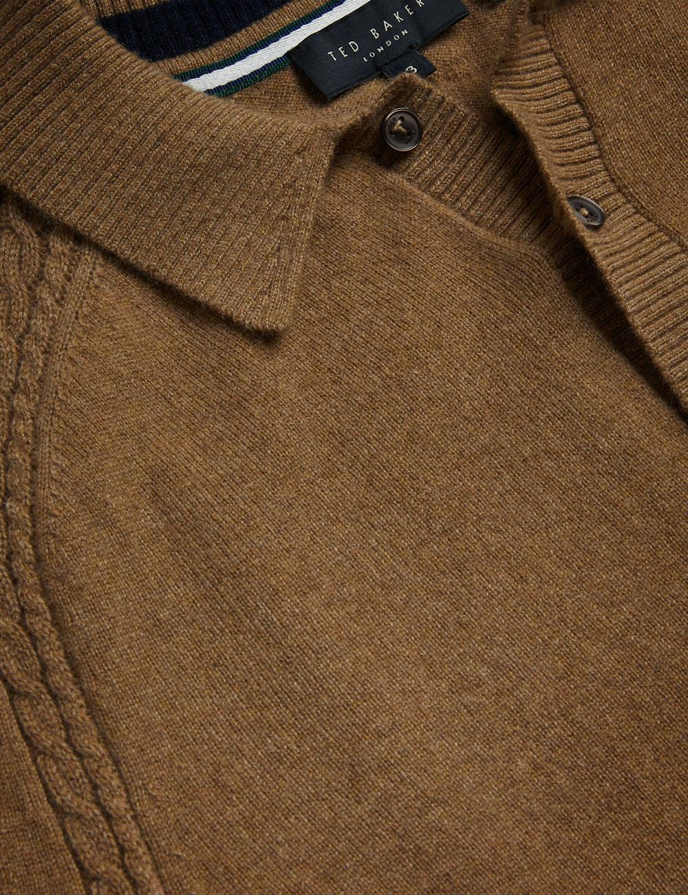 Men Ted Baker KAROLT - Cashmere Knit Long Sleeve Top Jumpers Dk-Brown | India  JKVH-84102