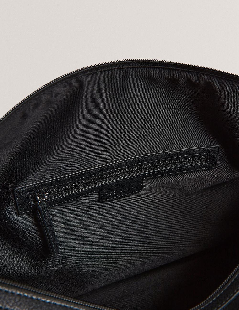 Men Ted Baker KELVIN - Striped Panel Faux Leather Holdall Bags Black | India  MGOW-18503