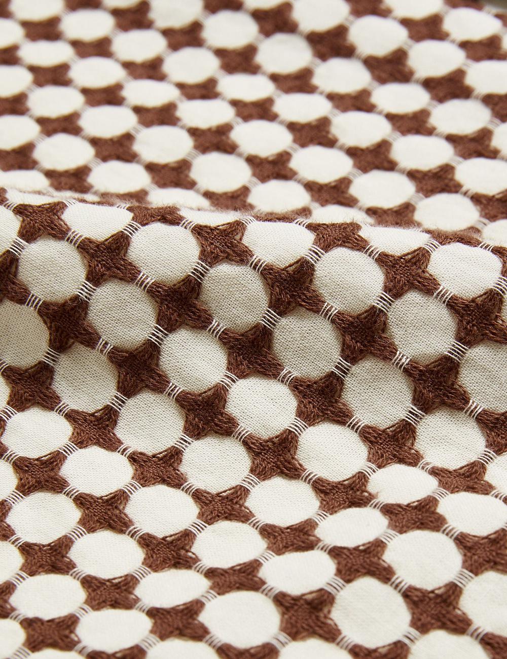 Men Ted Baker OISE - Textured Grid Cotton Short Sleeve Casual Shirts Brown | India  YBKW-60749