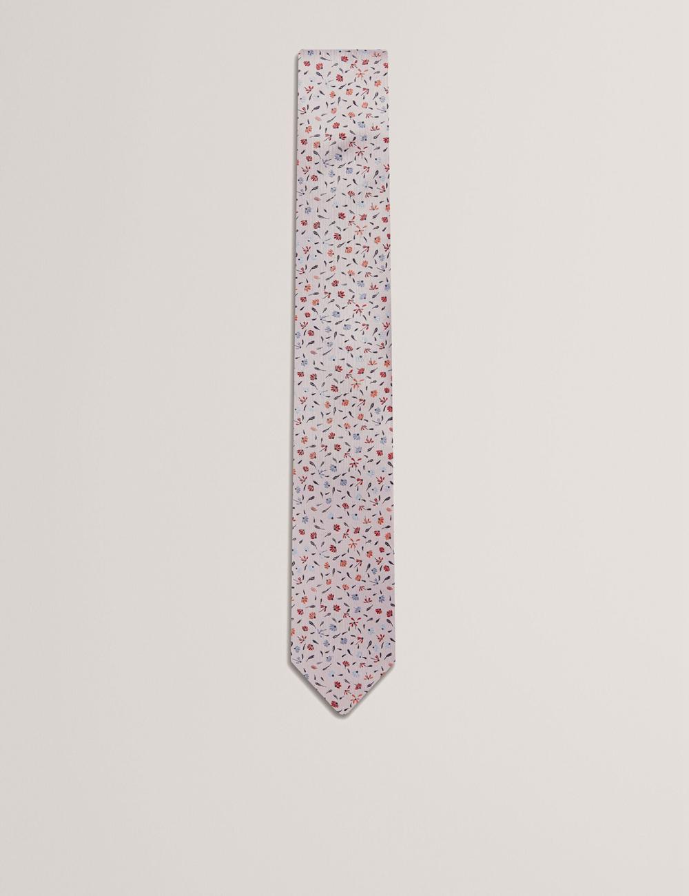 Men Ted Baker ORSEA - Ditsy Petal Print Woven Silk Ties Pink | India  JLSC-54736