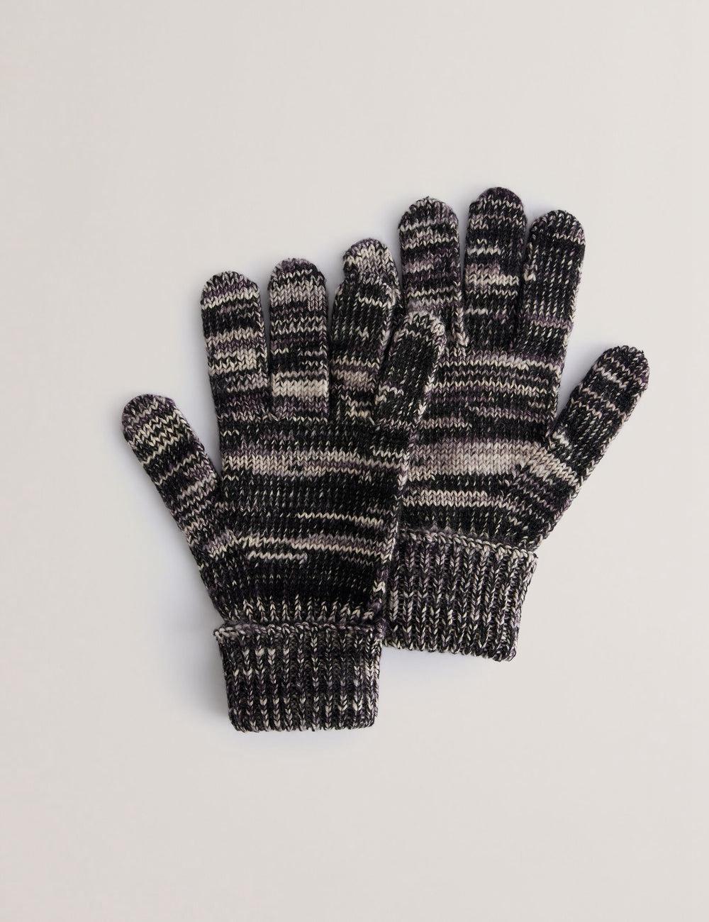 Men Ted Baker PERCIYS - Marl Knit Ribbed Cuff Gloves Grey | India  VOEY-60392
