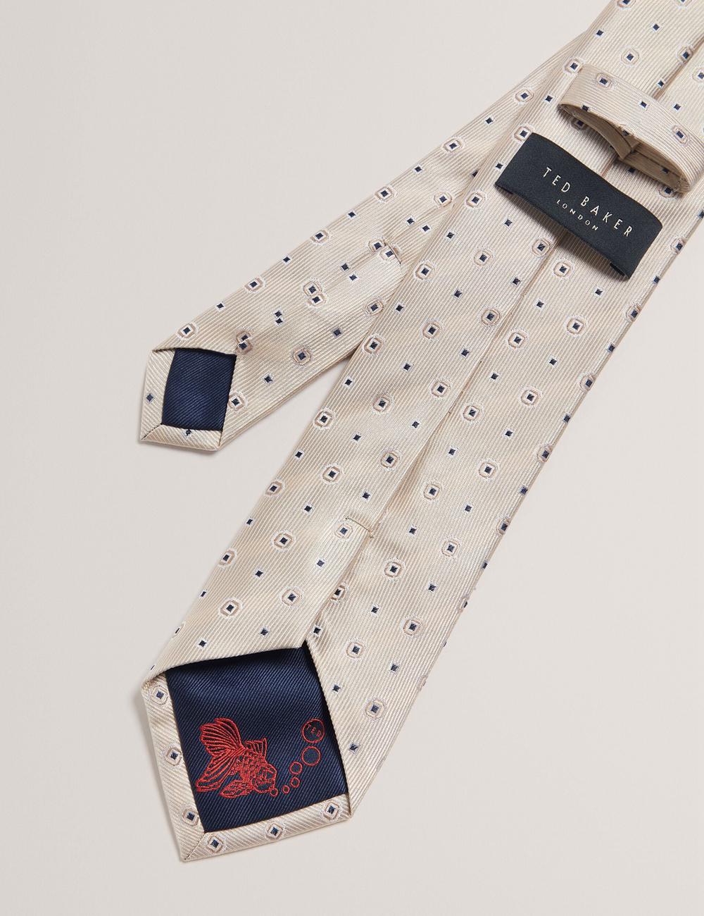 Men Ted Baker STEEPLE - Circle Geometric Print Silk Ties Stone | India  UXIN-65419
