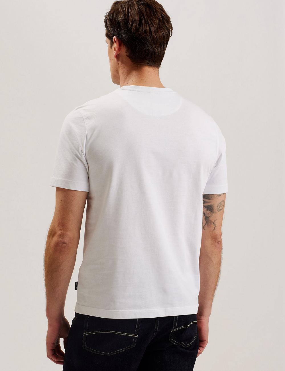 Men Ted Baker TYWINN - Classic Crew Neck Cotton T-Shirts White | India  MGJT-47259