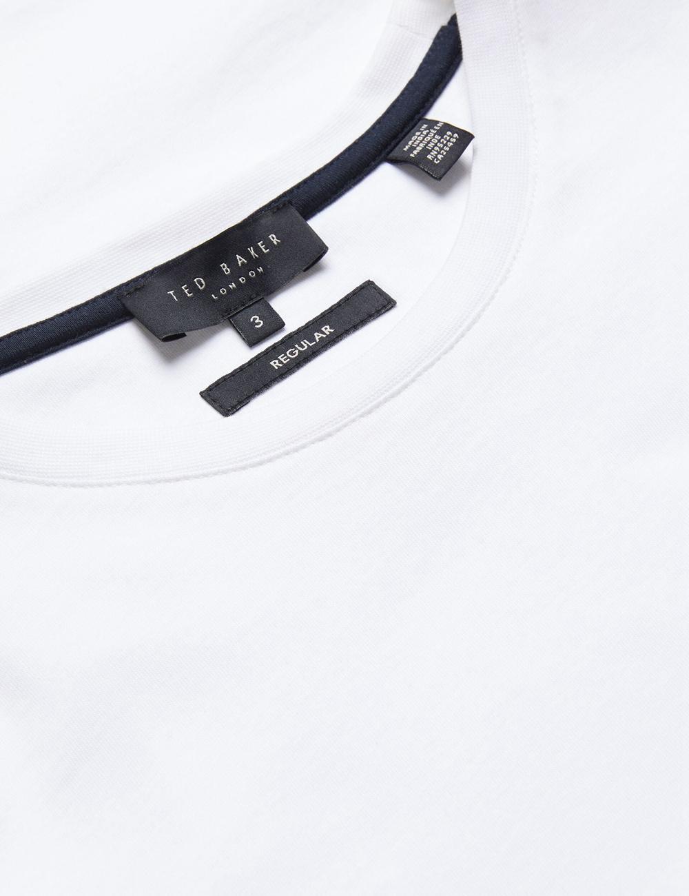 Men Ted Baker TYWINN - Classic Crew Neck Cotton T-Shirts White | India  MGJT-47259