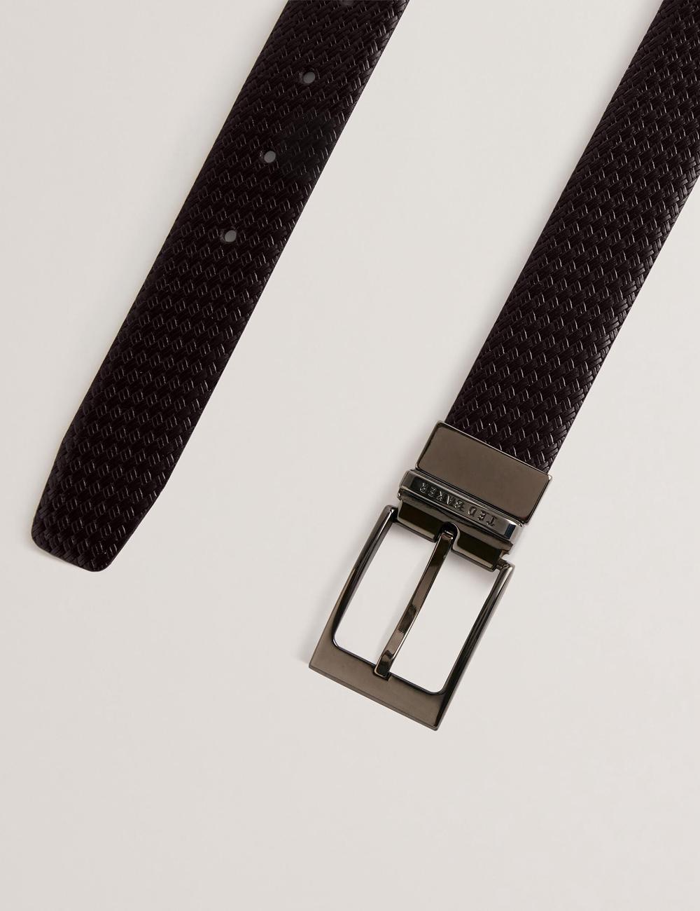 Men Ted Baker WAIDE - Woven Texture Leather Belts Brown | India  DTSW-43872