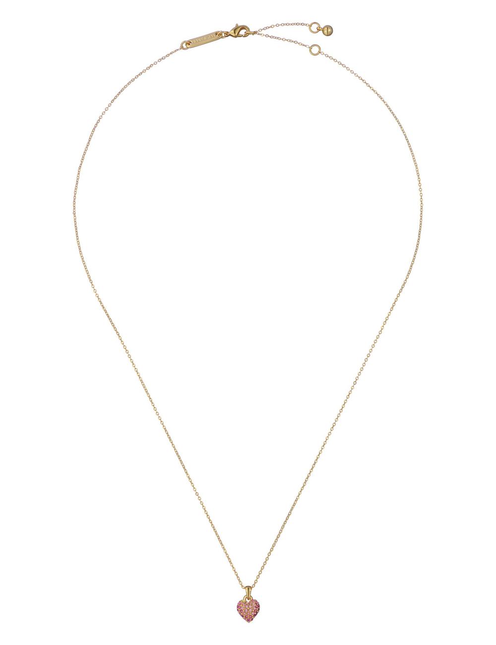Women Ted Baker ADORINA - Mini Crystal Heart Pendant Necklaces Gold | India  KWUJ-93607