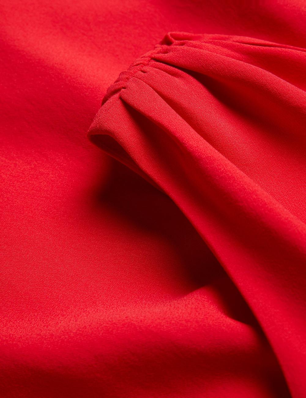 Women Ted Baker AISLI - One Shoulder Woven Maxi Dresses Red | India  KLHJ-09562
