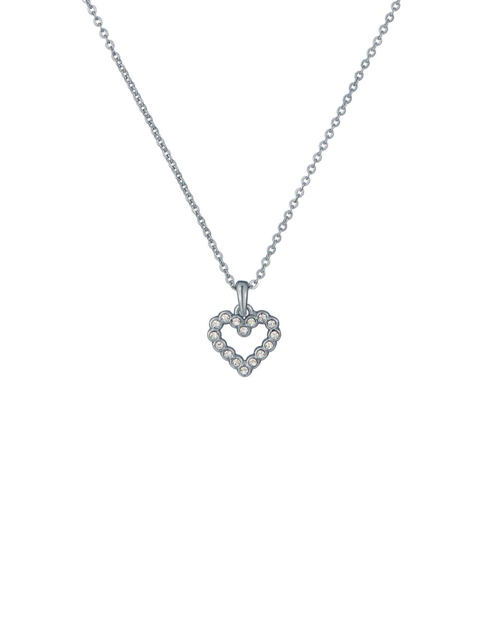 Women Ted Baker AMORE - Crystal Open Heart Pendant Necklaces Silver | India  KADF-25807