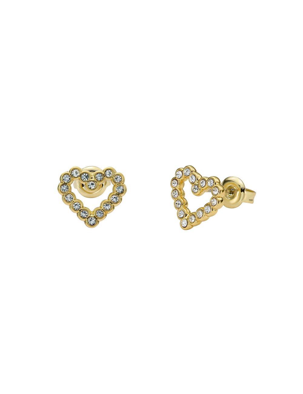Women Ted Baker AMORINA -Crystal Open Heart Stud Earrings Gold | India  GNTE-20459