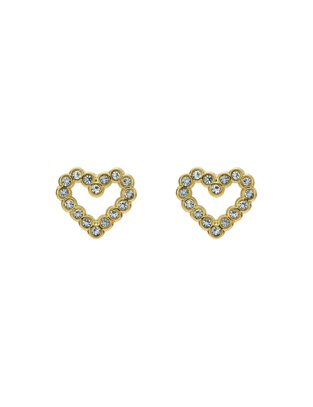 Women Ted Baker AMORINA -Crystal Open Heart Stud Earrings Gold | India  GNTE-20459