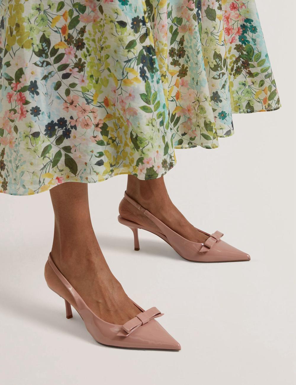 Women Ted Baker AZULLA - Floral A-Line Woven Midi Skirts Ivory | India  ZHYC-06931