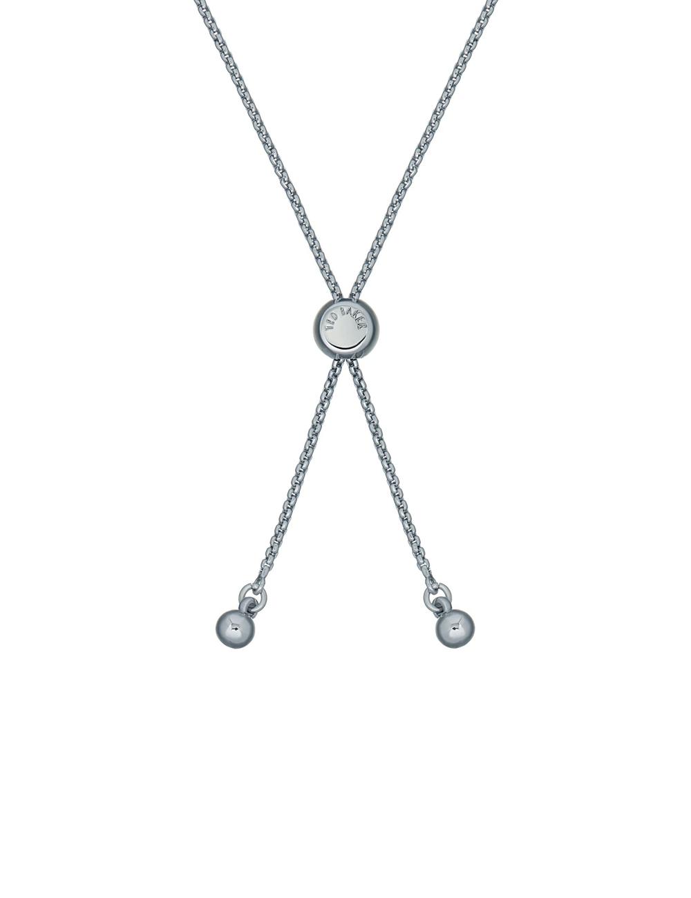 Women Ted Baker BARSET - Crystal Bow Adjustable Bracelets Silver | India  HCTR-02973