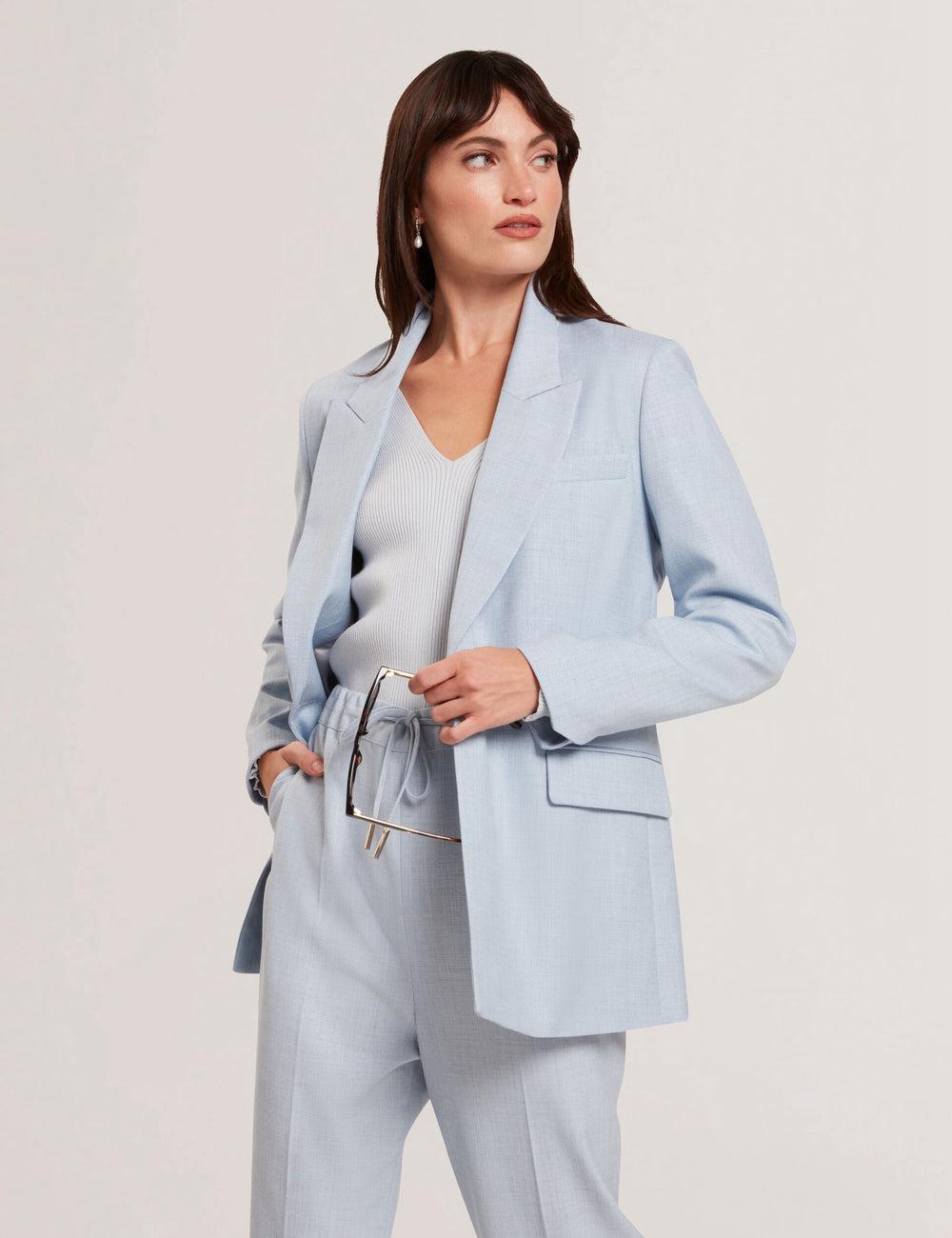 Women Ted Baker CARNI - Relaxed Tailored Single Breasted Blazers Blue | India  YHKB-27165