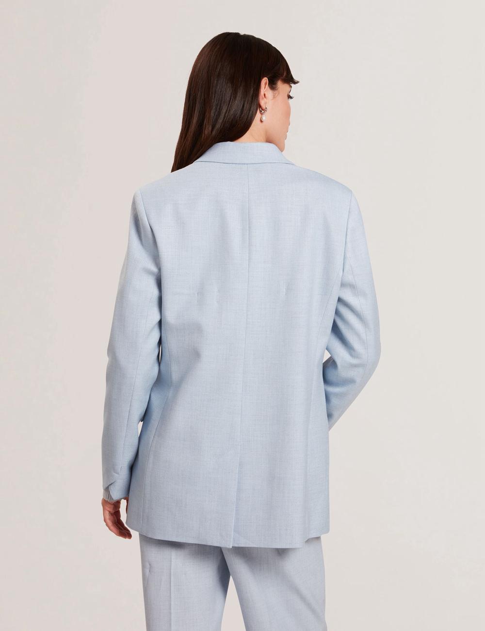 Women Ted Baker CARNI - Relaxed Tailored Single Breasted Blazers Blue | India  YHKB-27165