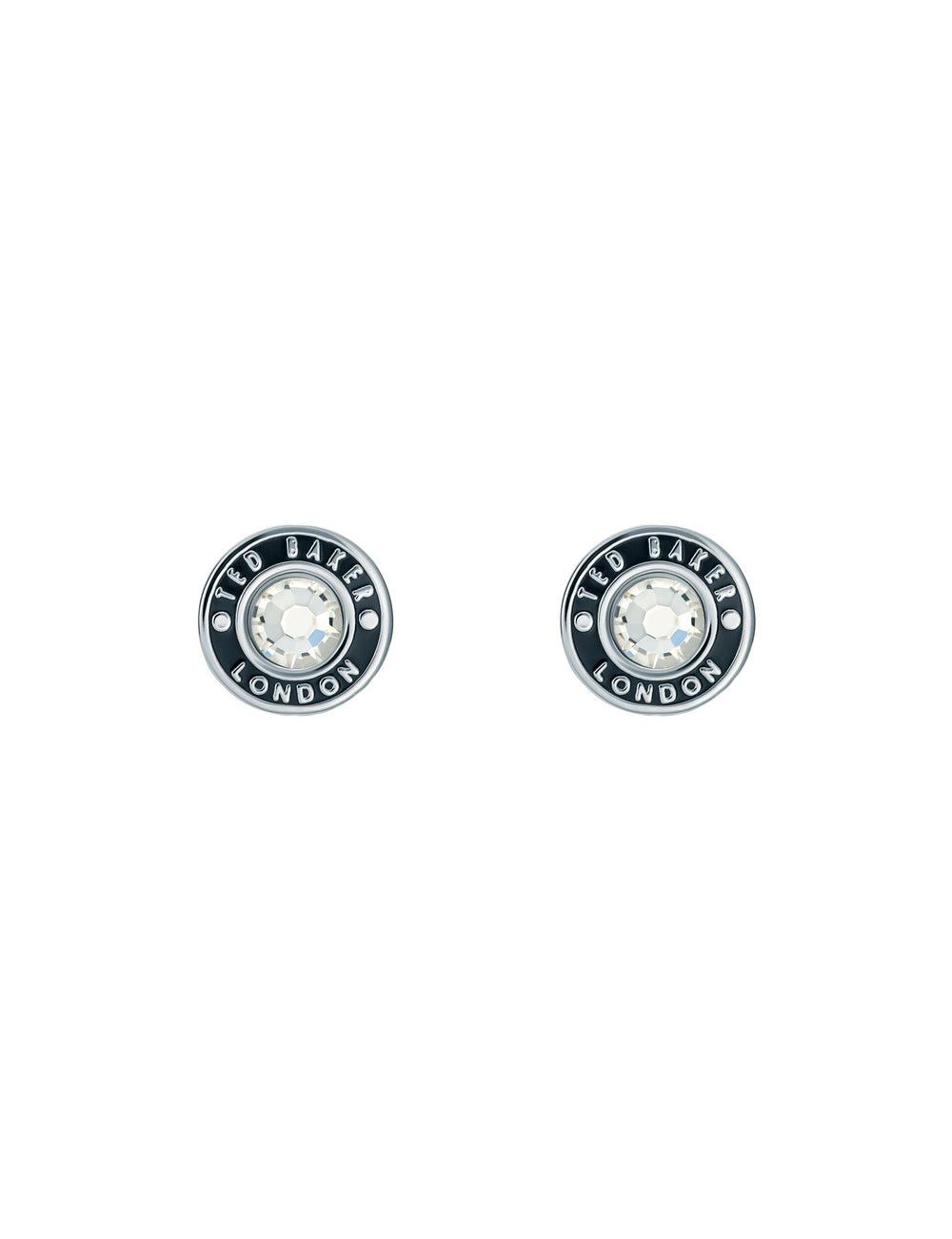 Women Ted Baker CHERELLE - Branded Crystal Button Stud Earrings Silver | India  ZTCA-02574