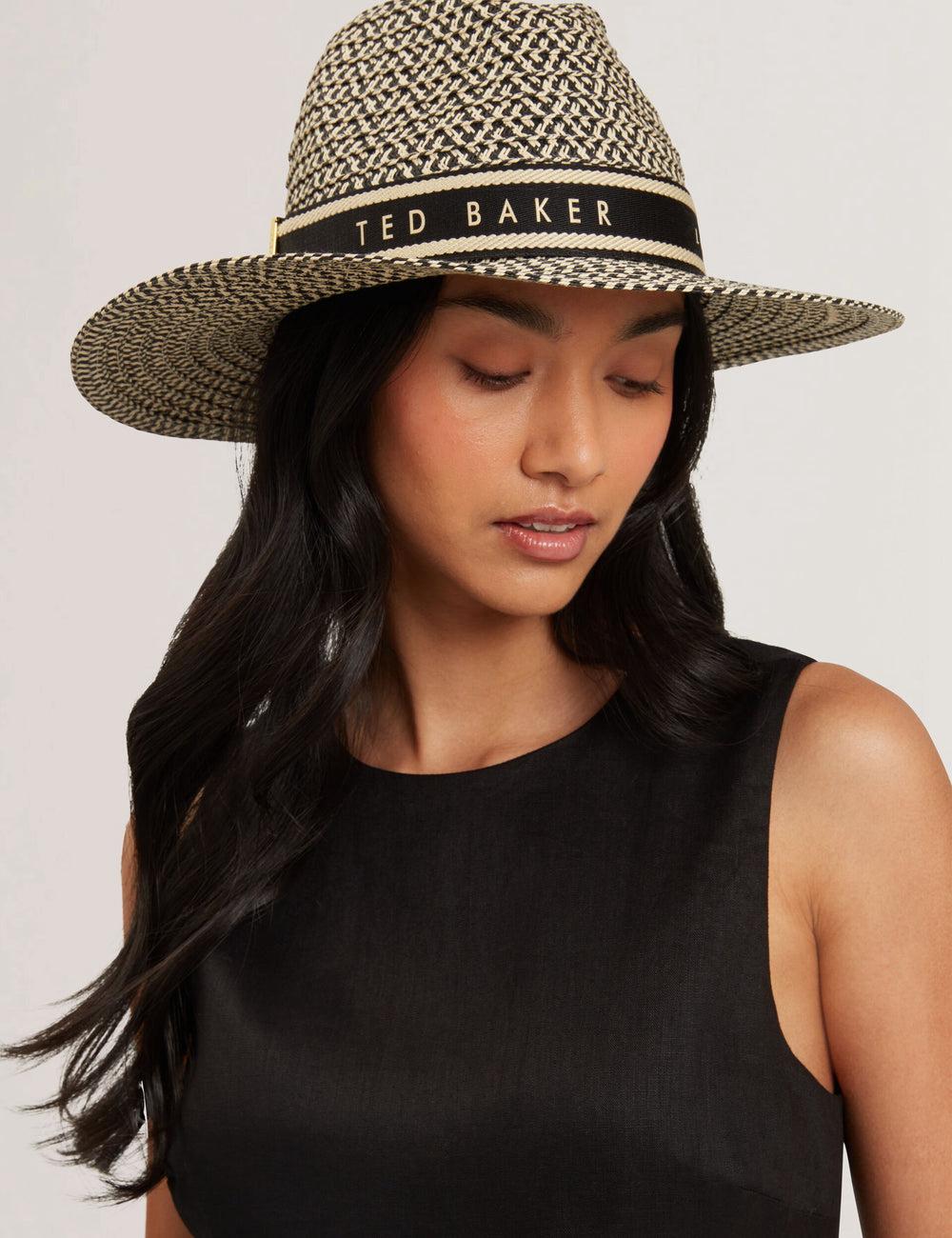 Women Ted Baker CLARIES - Mixed Weave Straw Fedora Hats Natural | India  DSWP-70218