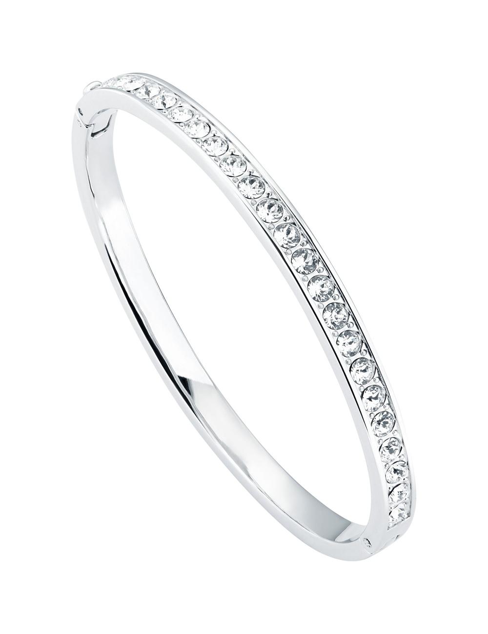 Women Ted Baker CLEMARA - Crystal Hinge Bangle Bracelets Silver | India  RUVZ-56730