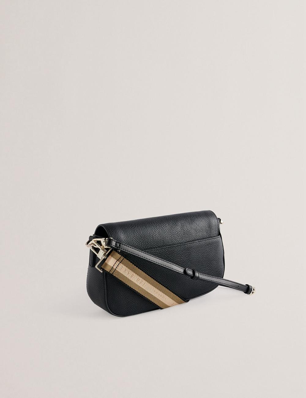 Women Ted Baker DARILIE - Leather Webbing East West Satchel Satchel Bags Black | India  PGEK-42709