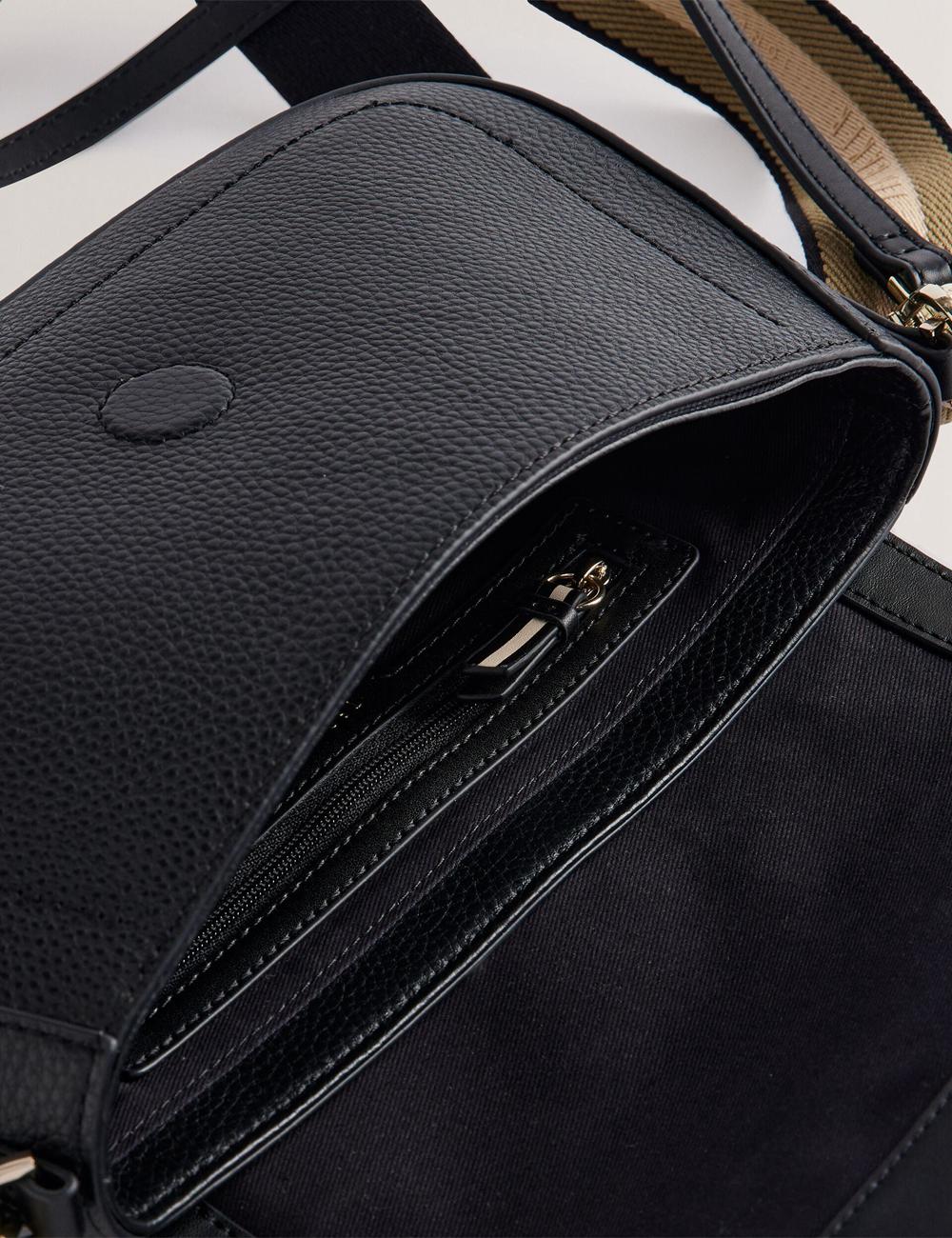 Women Ted Baker DARILIE - Leather Webbing East West Satchel Satchel Bags Black | India  PGEK-42709