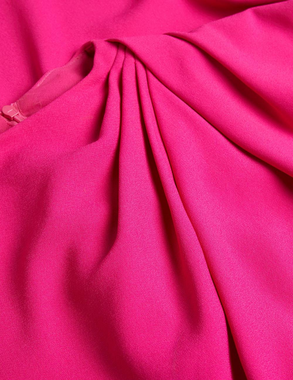 Women Ted Baker EREAS - Drape Neckline Cap Sleeve Maxi Dresses Pink | India  XIRJ-34918
