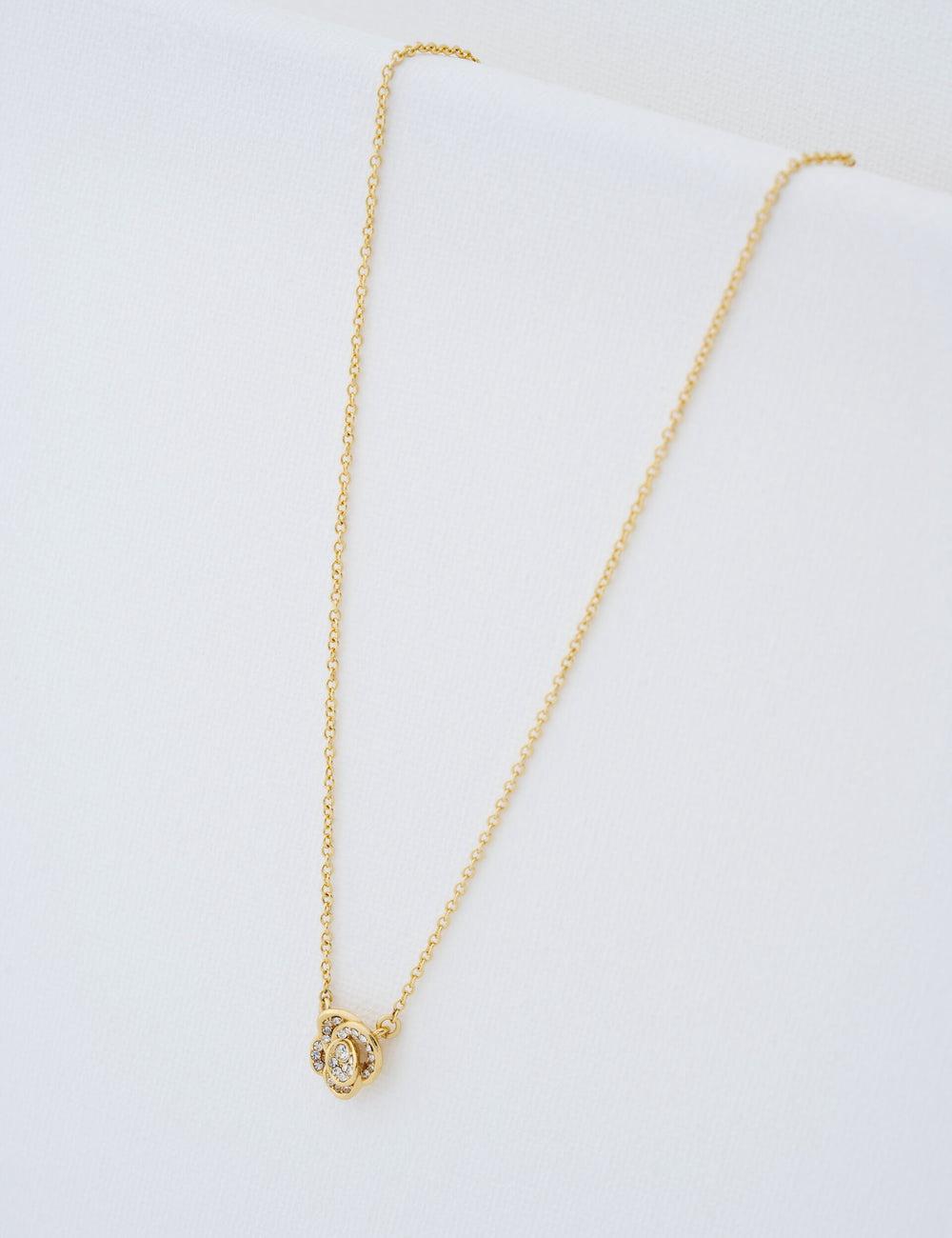 Women Ted Baker FLORITA - Crystal Flower Pendant Necklaces Gold | India  ZTMB-95048