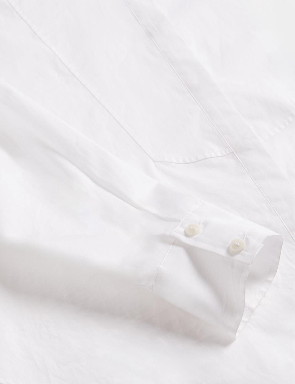 Women Ted Baker IZOTE - Oversized Drop Shoulder Bib Detail Casual Shirts White | India  AOFL-82679