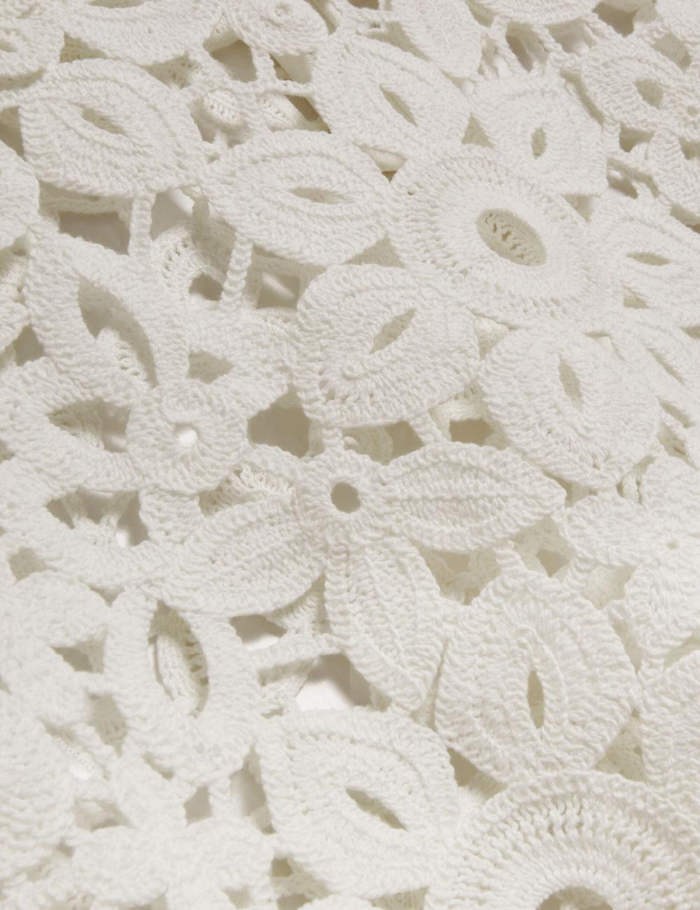 Women Ted Baker JOYYRA - Floral Crochet Knit Sleeveless Tops White | India  ERXB-51632