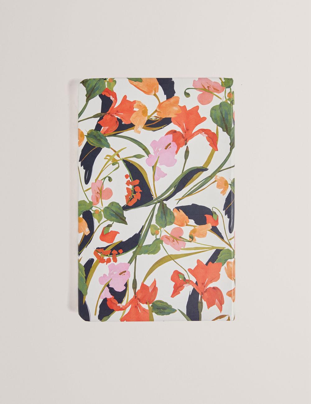 Women Ted Baker KATIIES - Floral Print A5 Notebook Stationary Nat-White | India  VTJP-26194