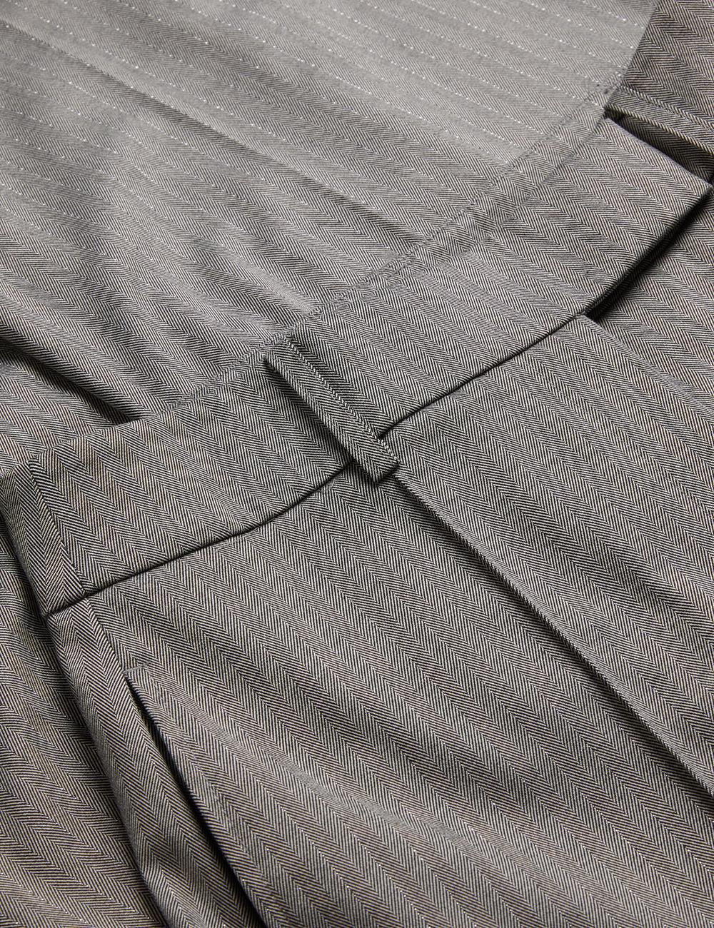 Women Ted Baker KOAT - Herringbone Wide Leg Tailored Trousers Dk-Grey | India  XRTB-31607