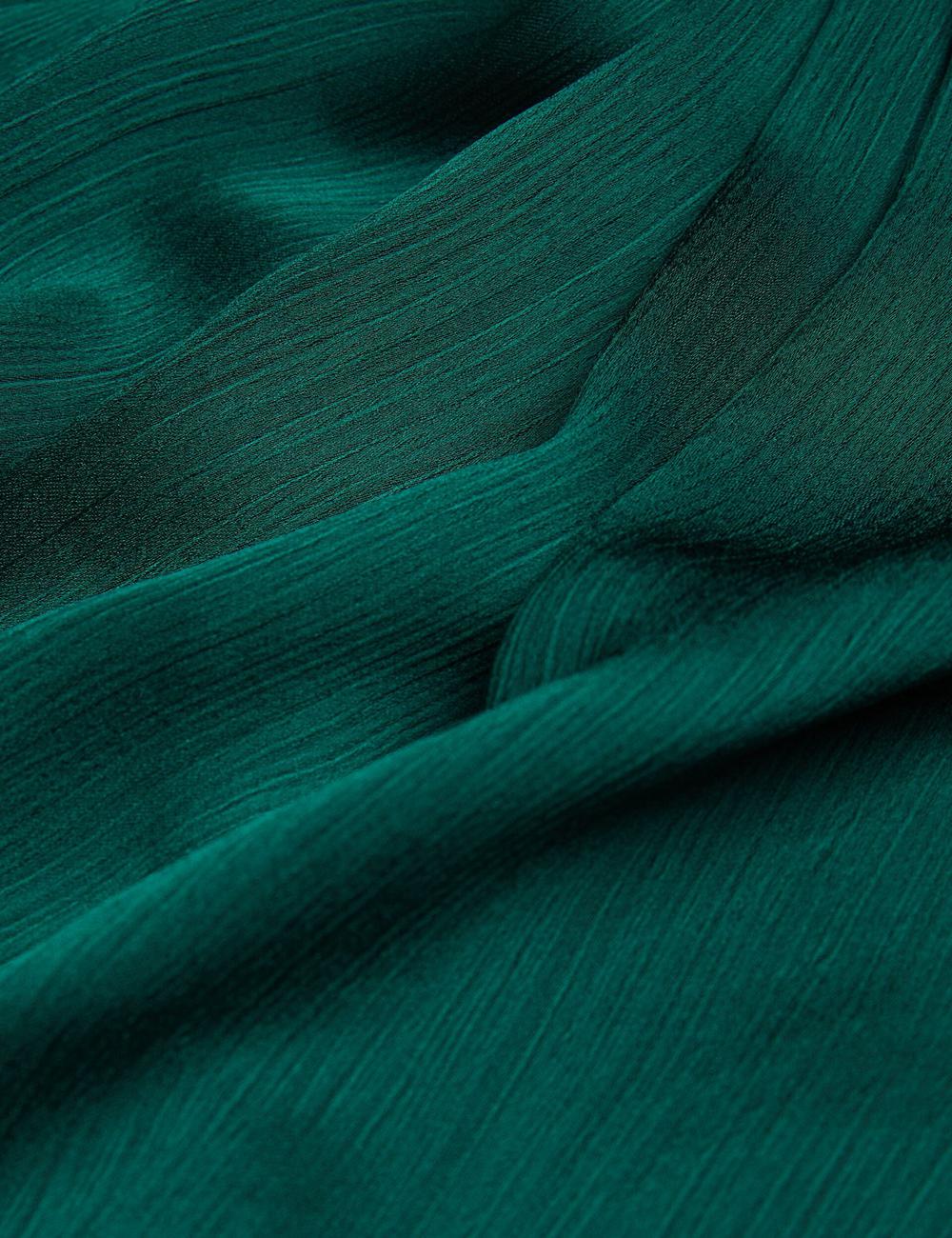 Women Ted Baker MISRINA - Drape Neck Detail Satin Top Jumpers Dk-Green | India  DRMU-76028