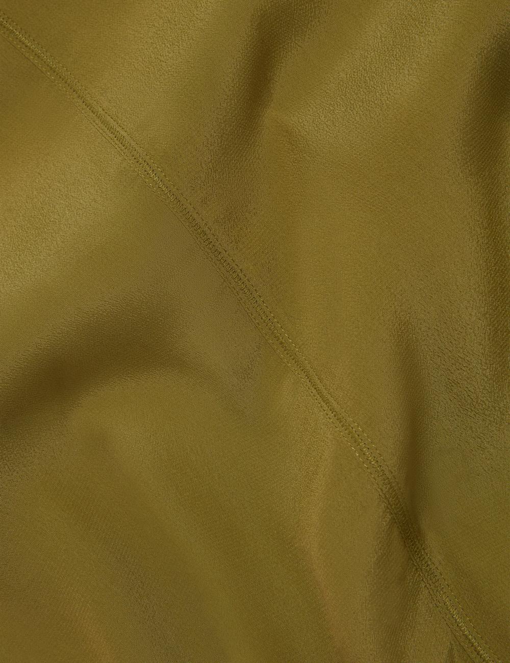 Women Ted Baker SHAMRA - Silk Blend Seam Detail Tops Mid-Green | India  UDVY-12403