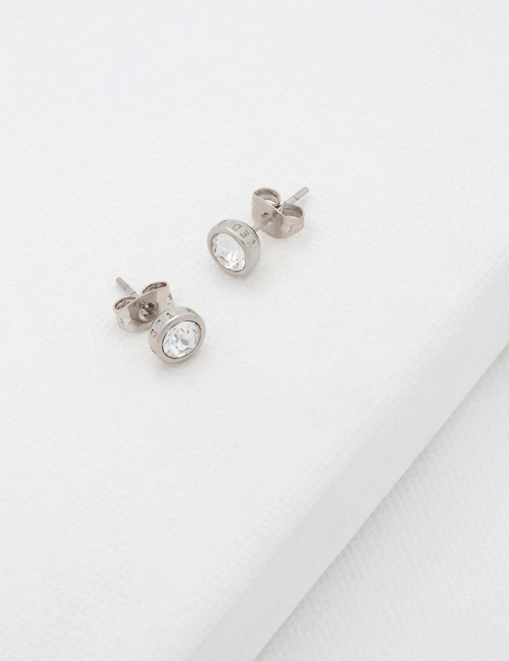 Women Ted Baker SINAA - Solitaire Crystal Stud Earrings Silver | India  JWSC-73261