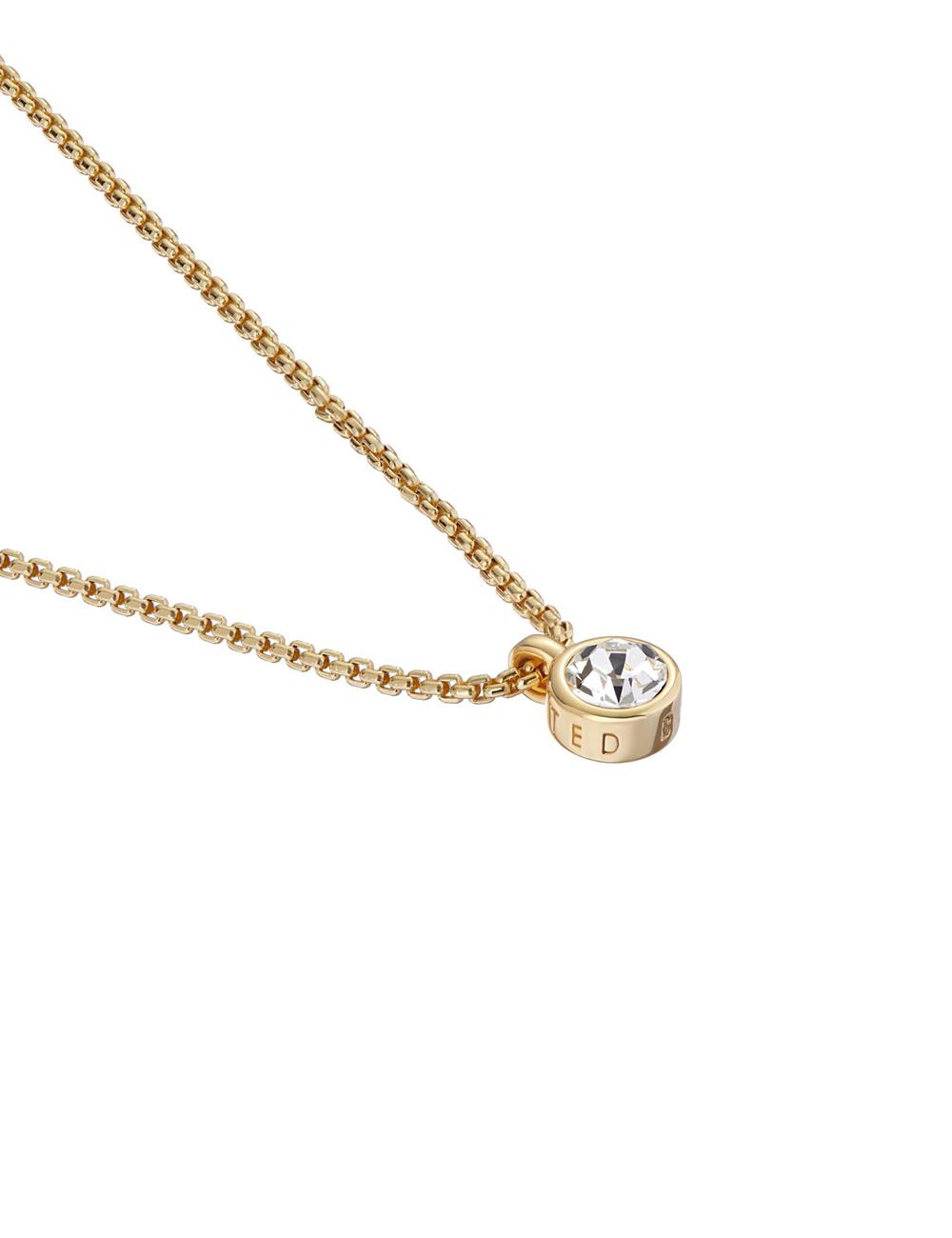 Women Ted Baker SININAA - Mini Crystal Pendant Necklaces Gold | India  FIVJ-82063