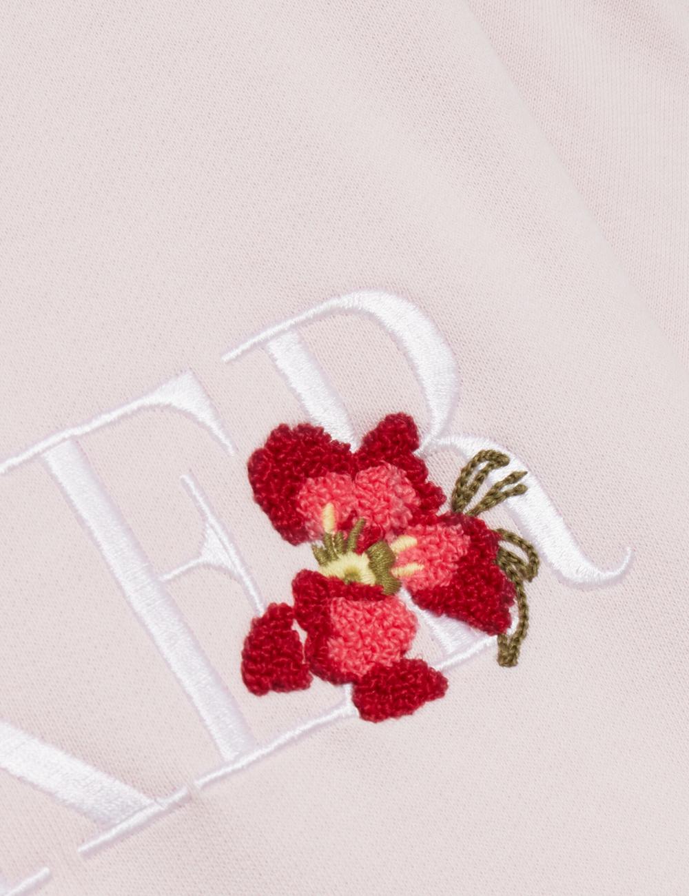 Women Ted Baker STIILA - Embroidered Logo Pure Cotton Sweatshirts Pink | India  XRYV-95037