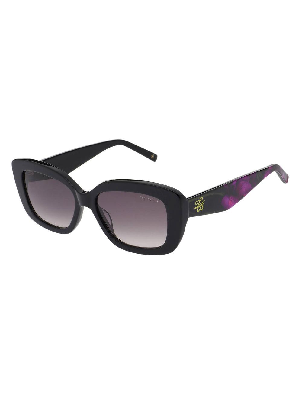 Women Ted Baker SUMMER - Print Detail Chunky Wrap Sunglasses Black | India  UGJB-08942