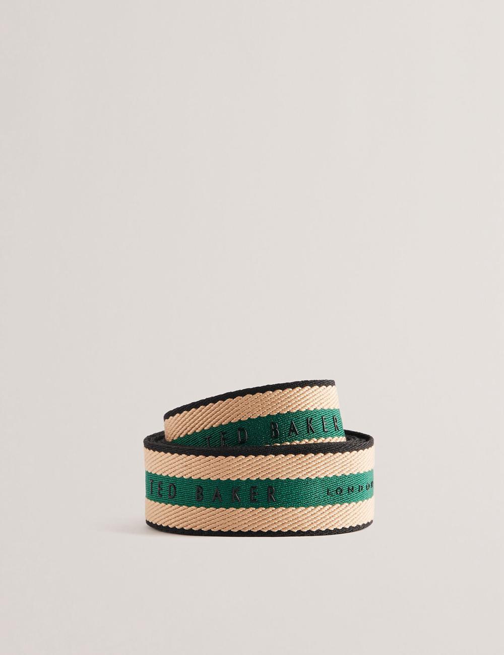 Women Ted Baker WEBBII - Branded Webbing Detachable Bag Straps Dk-Green | India  CGML-31276